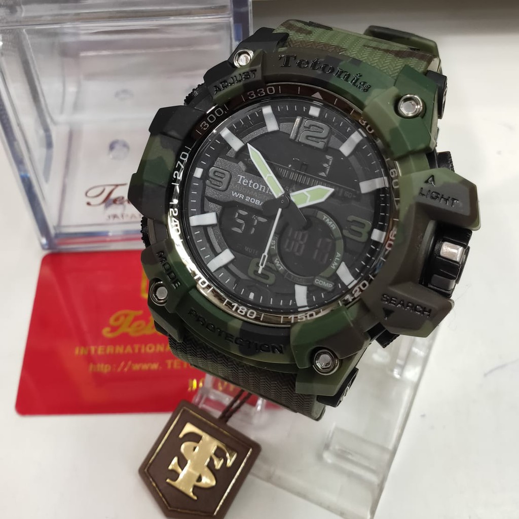 JAM TANGAN PRIA / COWOK SPORT TETONIS DUAL TIME LORENG
