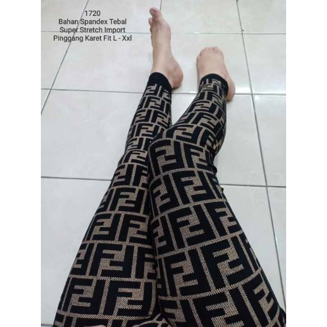 NEW LEGGING IMPORT FF FULL COKLAT / LEGGING MURAH / LEGGING FULL PRINT