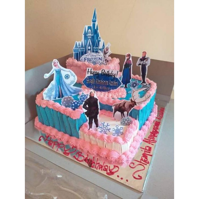topper kue ulang tahun frozen / topper cup cake frozen murah