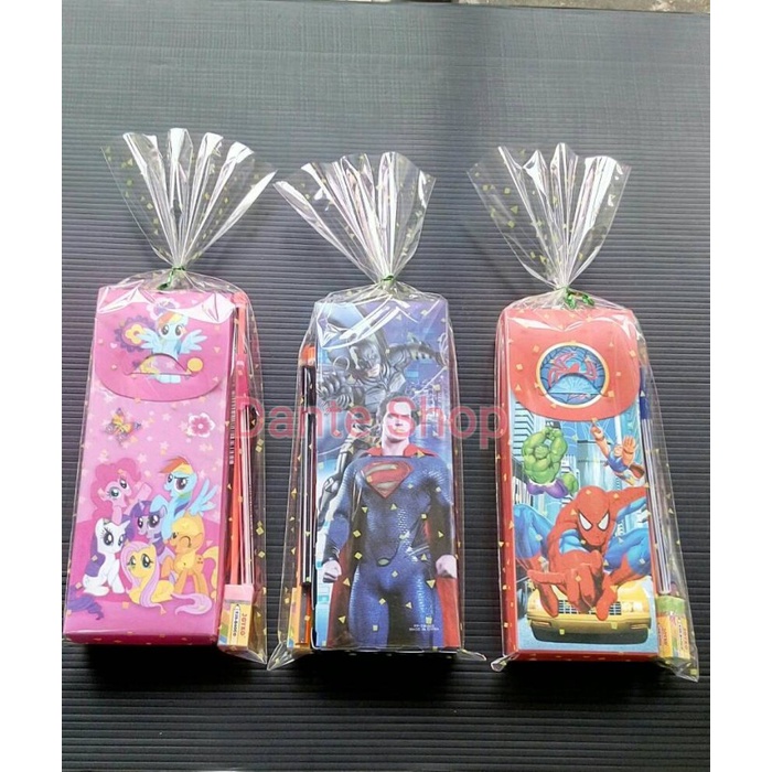 

tulis-alat-paket- souvenir ultah ( ulang tahun ) kotak pensil set -paket-alat-tulis.