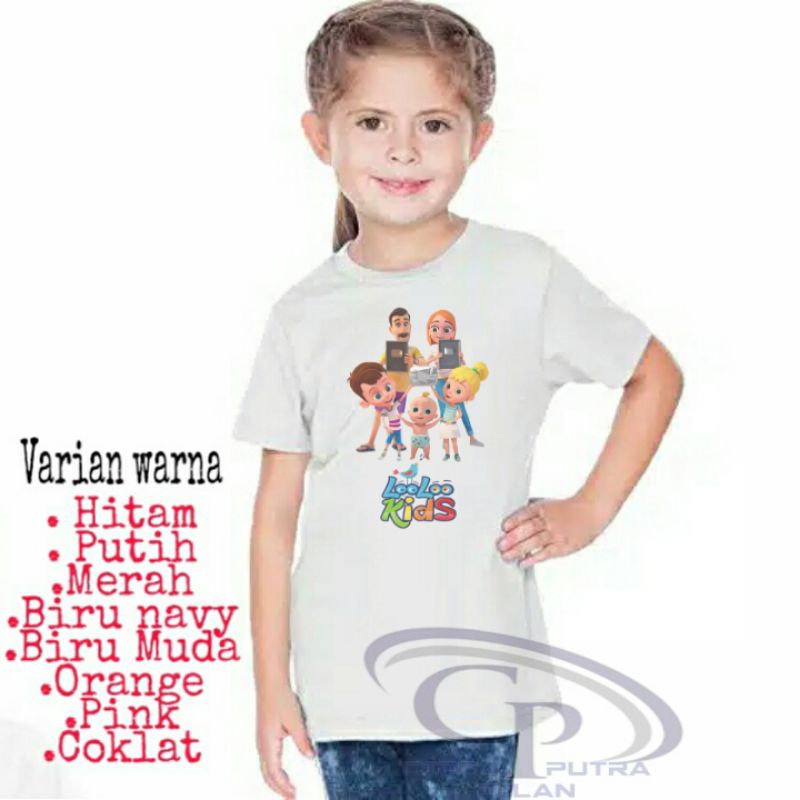 kaos Baju Anak/LOOLOO KIDS/Kaos Baju Anak Laki laki Anak Perempuan/Kaos Anak Cewek Anak Cowok