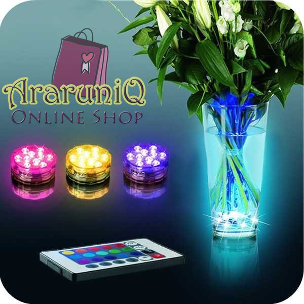 (REKOMENDASI) Lampu LED Hias/ dekorasi / aquarium - Underwater Unik dengan Remote - Murah