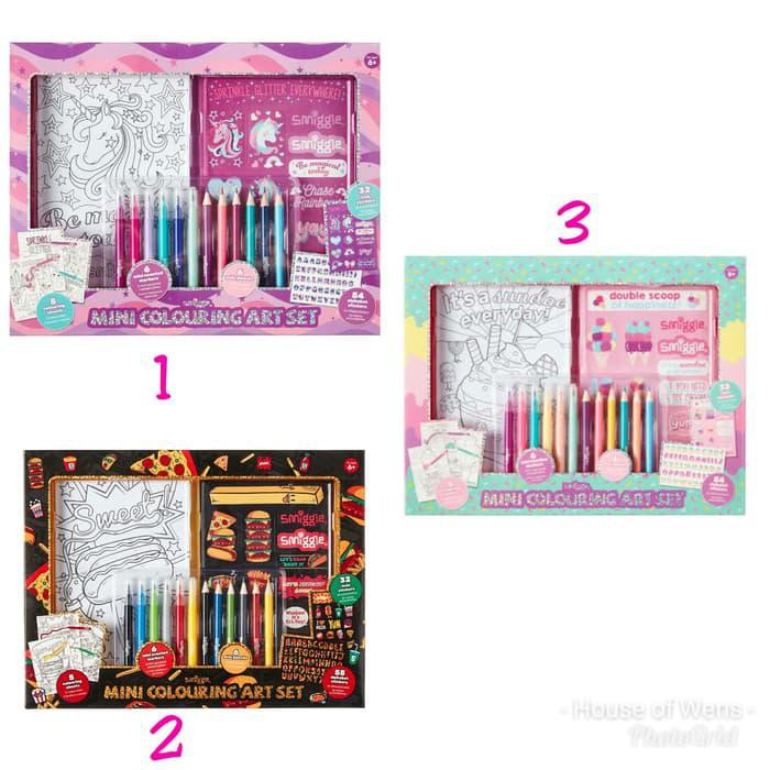 

Art / Smiggle Mini Colouring Art Set - Hitam