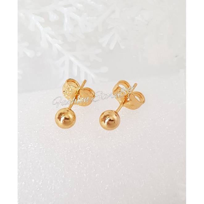 Anting Tusuk Pentol Anting Pentol Bulat Perhiasan impor Lapis Emas 18k Xuping Yaxiya bestquality bestseller