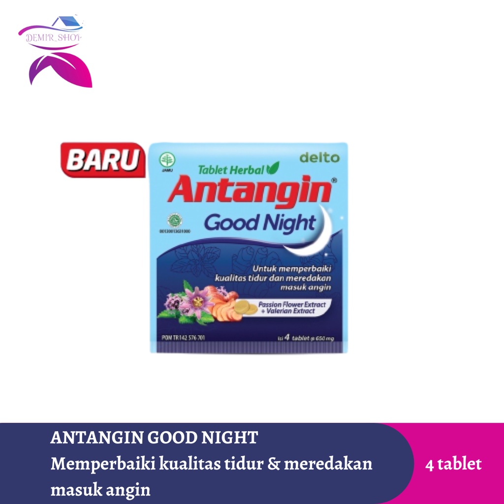 Antangin Good Night Tablet Herbal Strip 4 Tablet