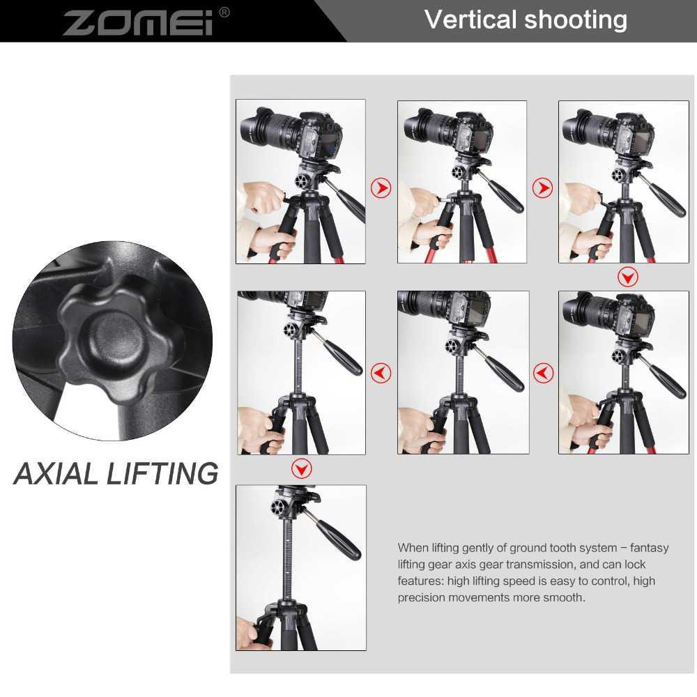 Zomei Professional DSLR Tripod &amp; Pan Head - Q111 [Hitam]