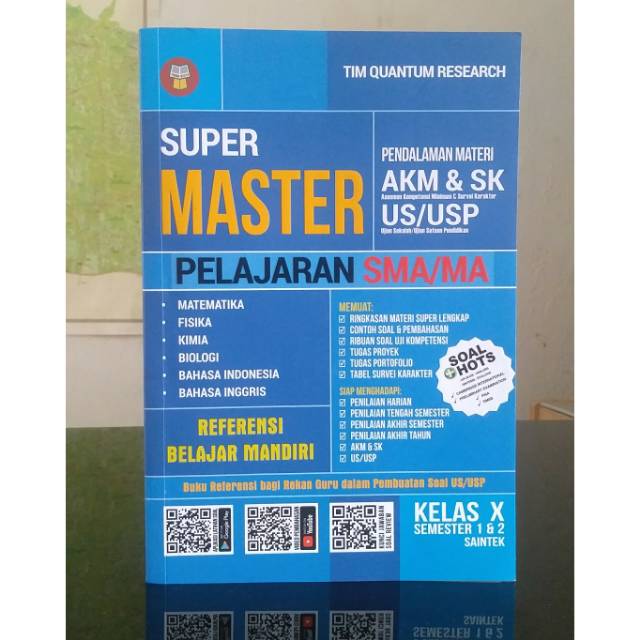 Buku Soal Sma Super Master Persiapan Akm Amp Sk Dan Pendalaman Materi Us Usp Sma Ma Kelas X Saintek