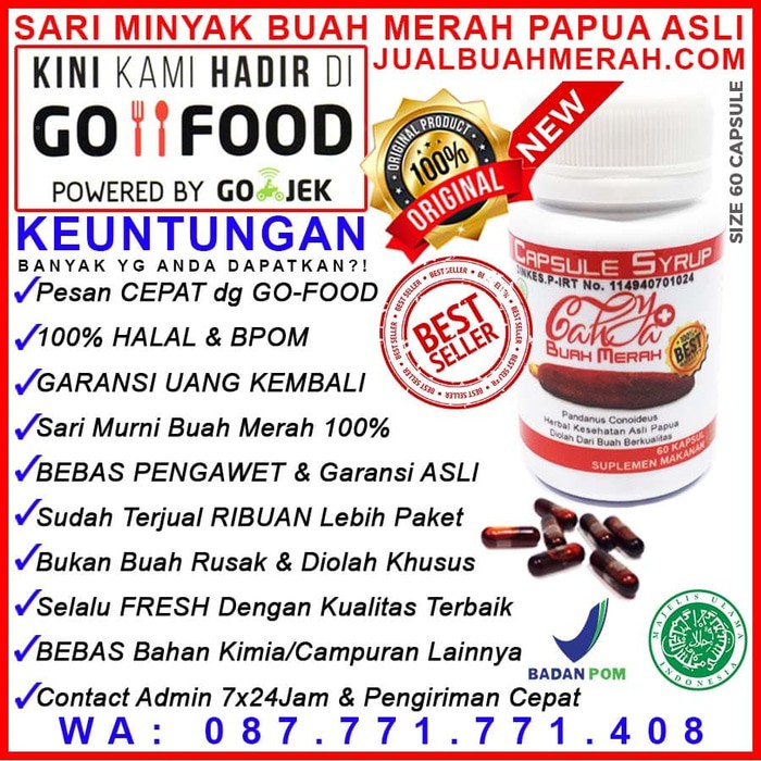 KAPSUL BUAH MERAH PAPUA ASLI Murah