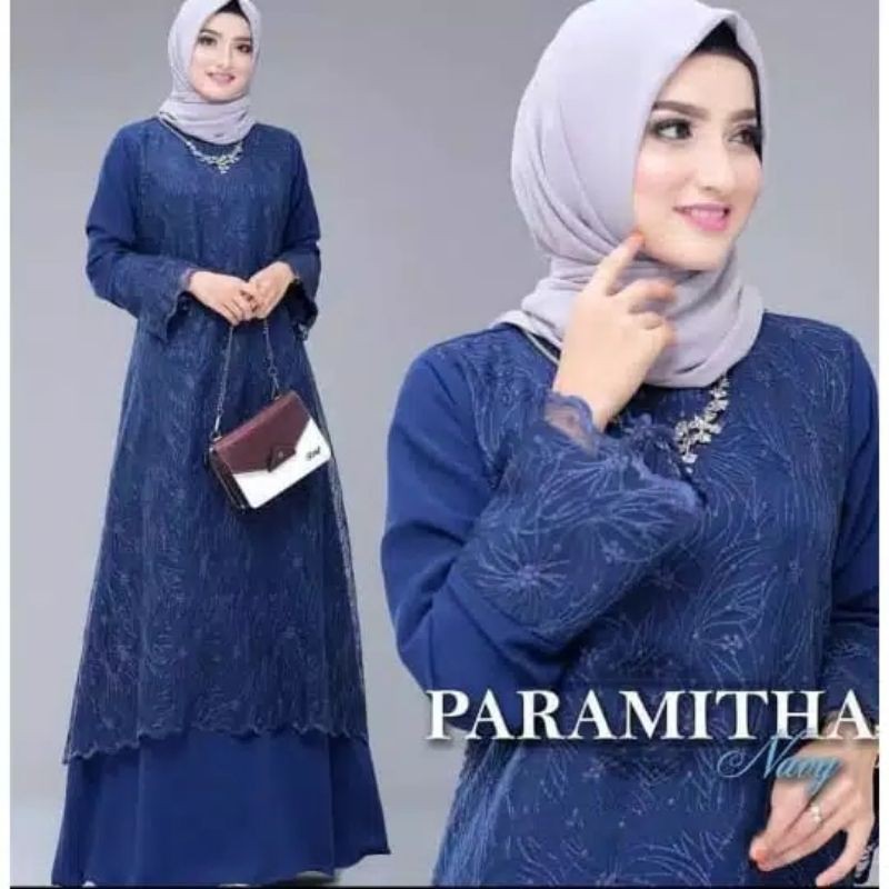 Paramitha dress baju gamis pakaian wanita fashion muslim