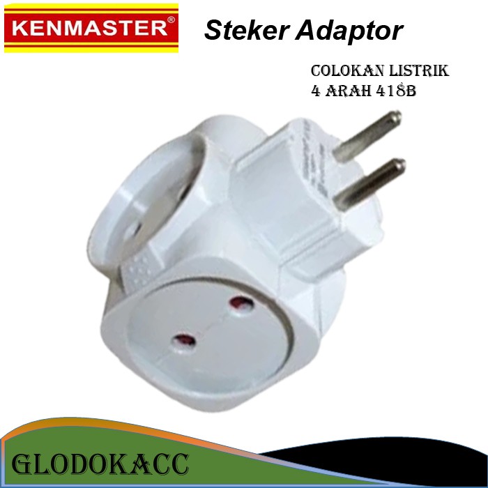 Steker Colokan Listrik 4 Arah / Kenmaster Plug Adaptor Steker 418b