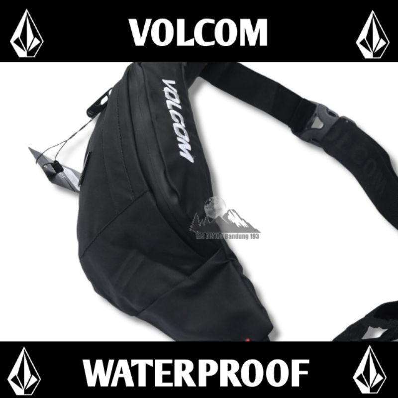 Tas Volcom waterproof premium / Tas surfing anti air / waistbag distro