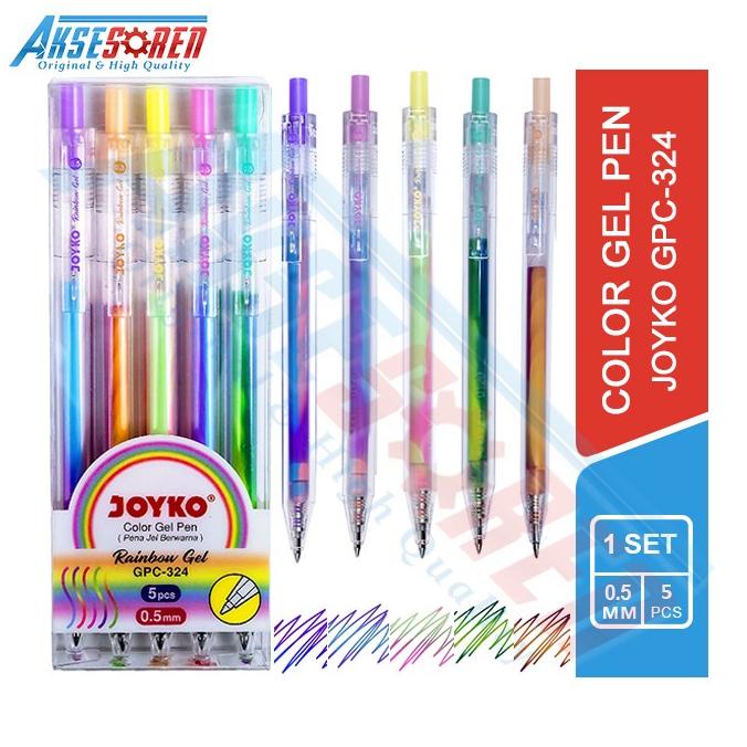 ] Color Gel Pen Joyko [GPC-324] / Pena Berwarna / Pulpen Jel Warna Warni