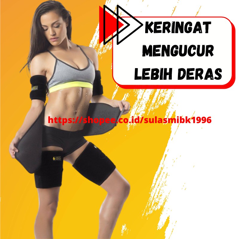 Sabuk Pelangsing Korset Pengecil Perut Sweet Sweat Waist Trimmer Belt Korset Pembakar Lemak