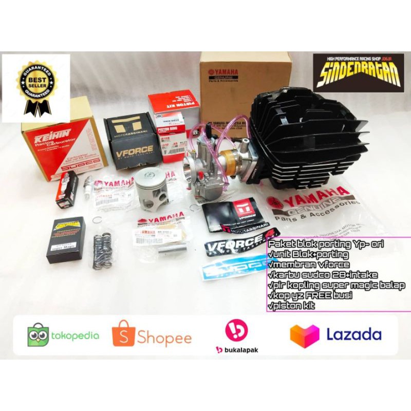 Paket blok porting yp-2 rx king Original  membran vforce set lengkap