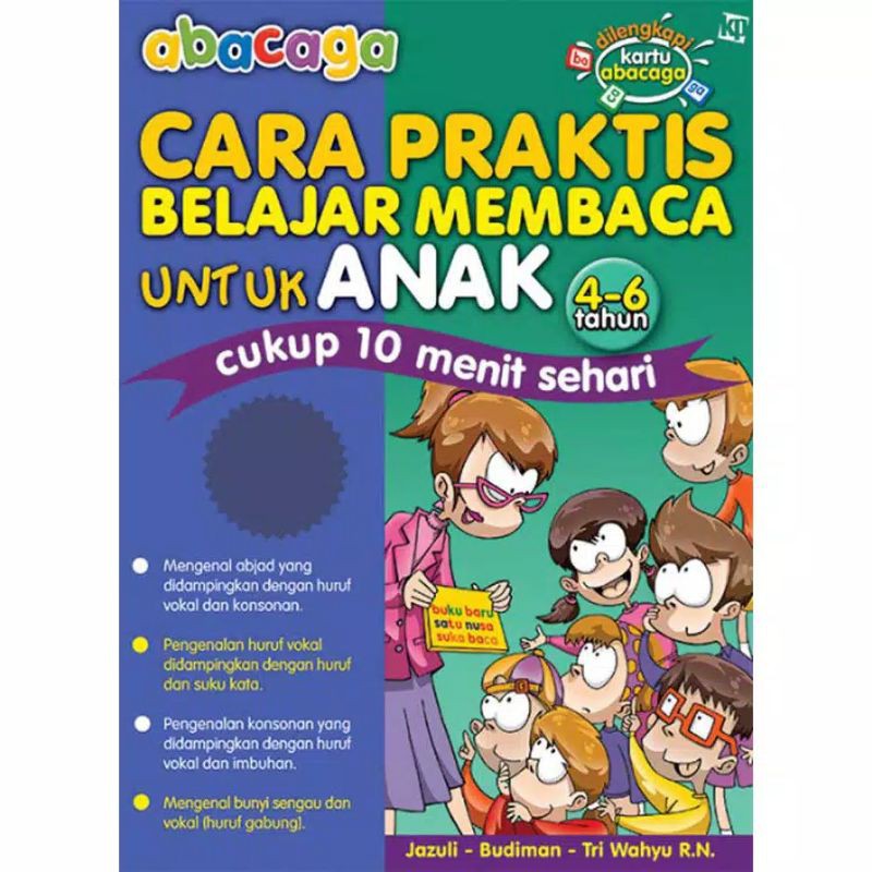 [original] buku abacaga cara praktis belajar membaca