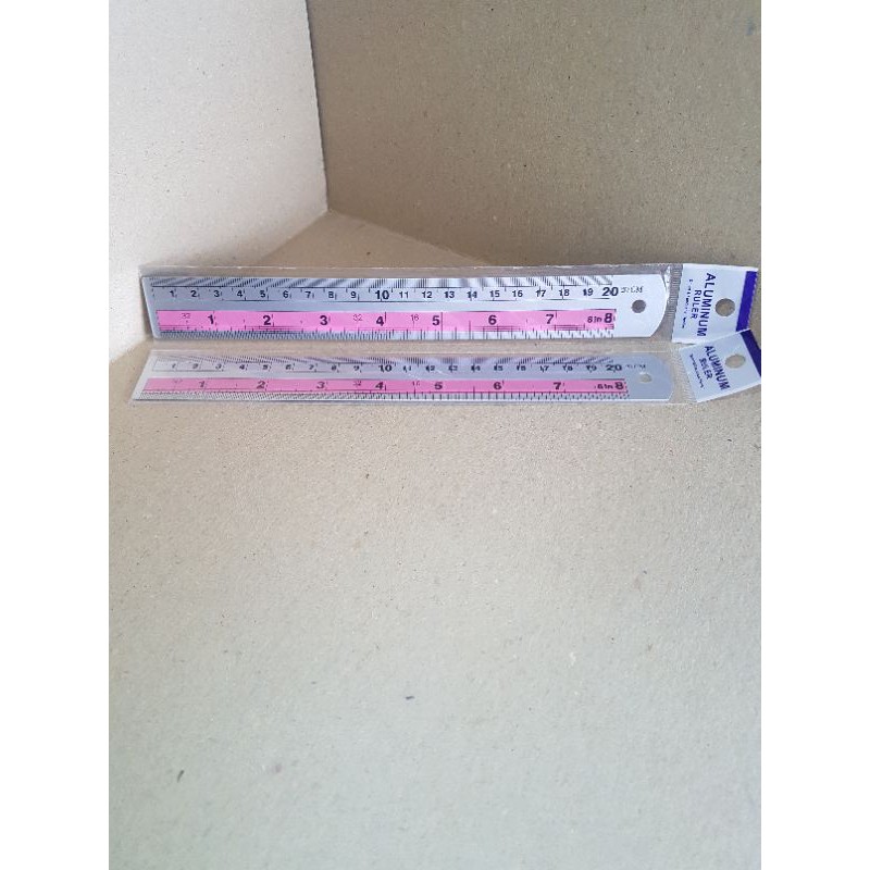 

Aluminium/ alumunium/ stainless steel ruler/penggaris 20 cm