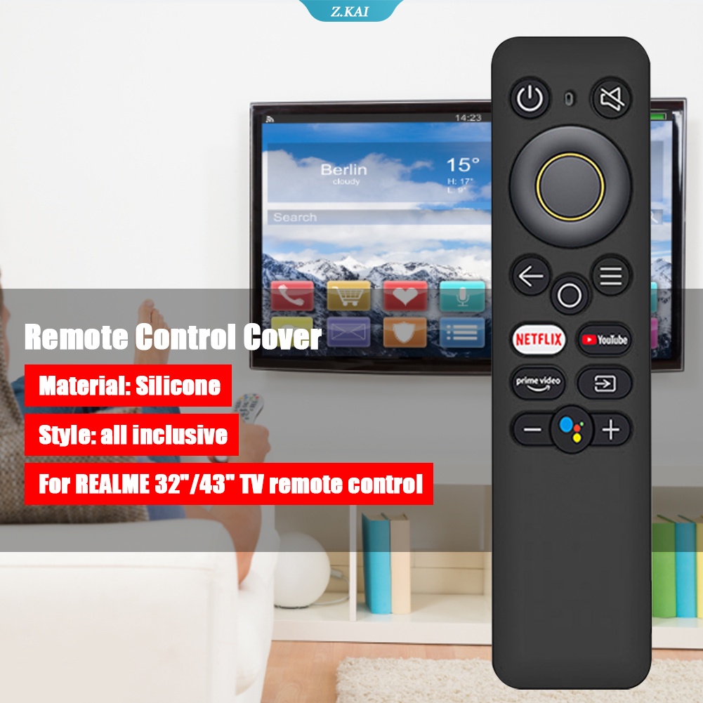 Silikon Remote Control Case Untuk REALME 32per43in TV Stick Cover Untuk REALME 32per43pelindung Remote Control