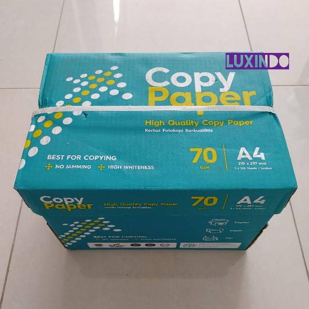 

Best✦ KHUSUS REGULER - Kertas HVS A4 70gsm Copy Paper / Maxi Brite / PaperOne / PP Lite / Sidu (isi 1 rim) 58 ➴