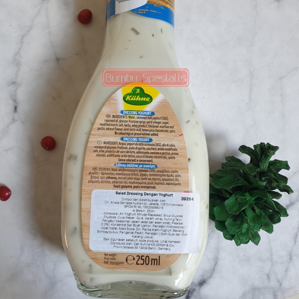 Kuhne Yogurt dressing with fine herbs - Kuhne Salad Dressing 250 ml