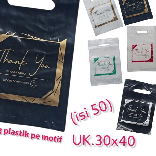

Kantong plastik PE uk 30x40 (isi 50) kantong pakaian kantong olshop kantong skincare UU