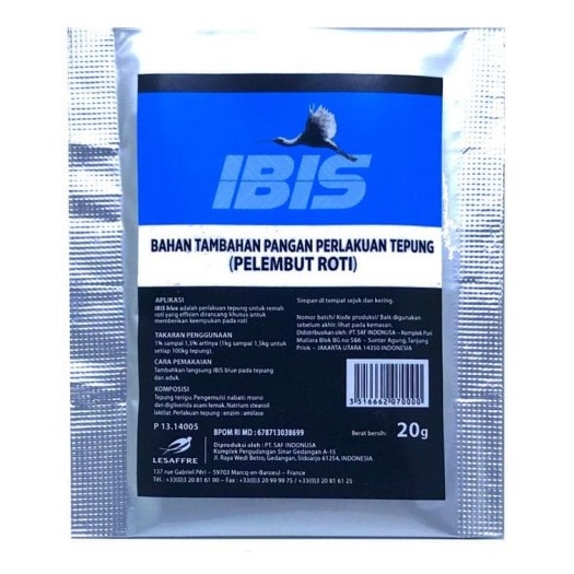 

Ibis blue sachet