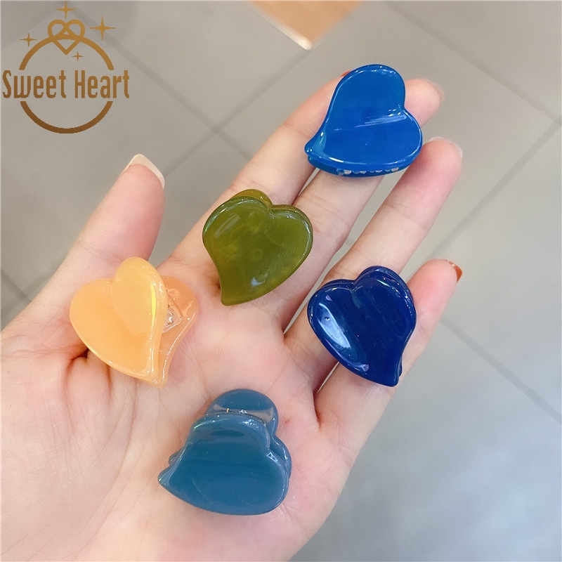 Sweet Color Love Clip Bangs Hairpin Hair Clip Japanese and Korean Hair Accessories Sweet Heart Jewelry