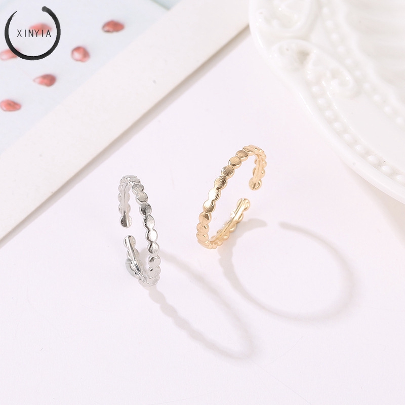 Pembukaan Cincin Charms Gelombang Versi Korea Adjustable Jewelry