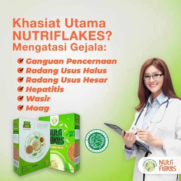 

NUTRIFLAKES | SEREAL SEHAT | HERBAL ALAMI | SOLUSI GERD, ASAM LAMBUNG, MAAG, HERBAL