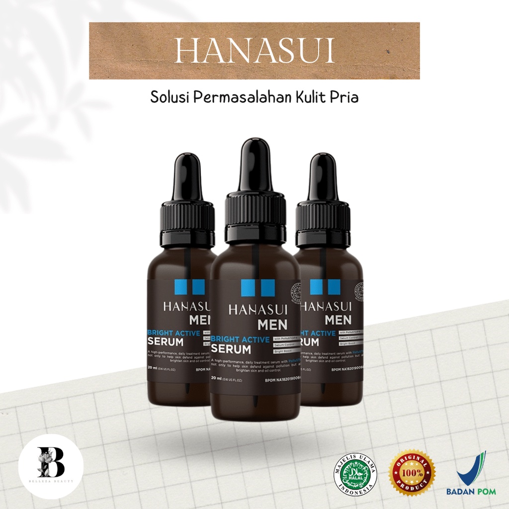 HANASUI Men Bright Active Serum 20ml (100% ORIGINAL & BPOM)