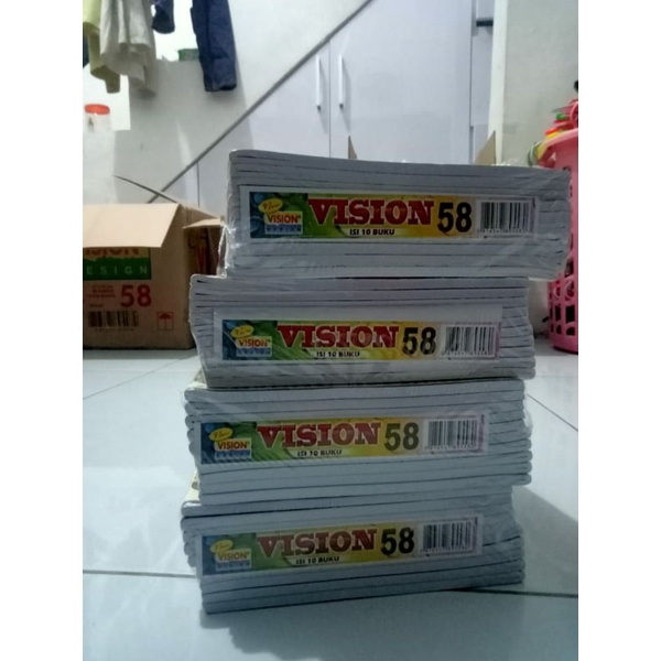 

(1 pack) Buku tulis VISION 58 lembar (10 pcs)