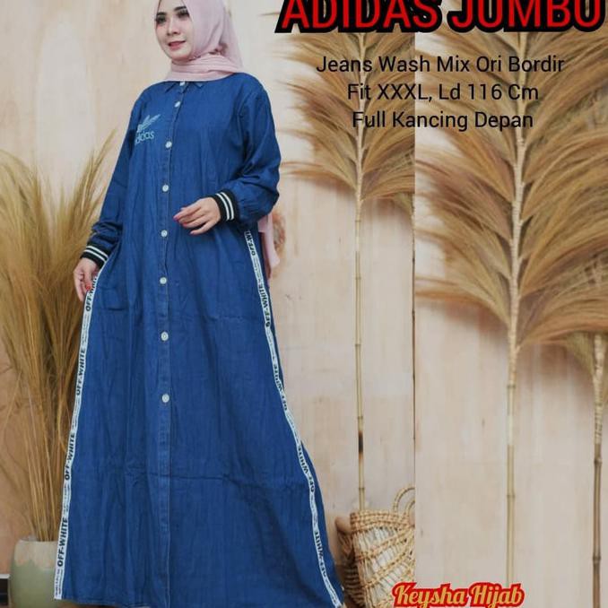 Gamis Jeans Adidas Jumbo Dress Wanita