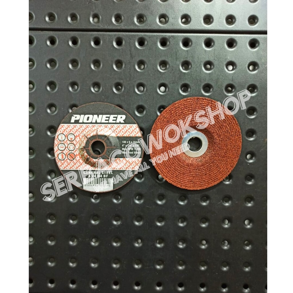 Pioneer Mata Gurinda Poles 4 Inch 100 x 6.0 x 15 mm Grinding Wheel Termurah Berkualitas