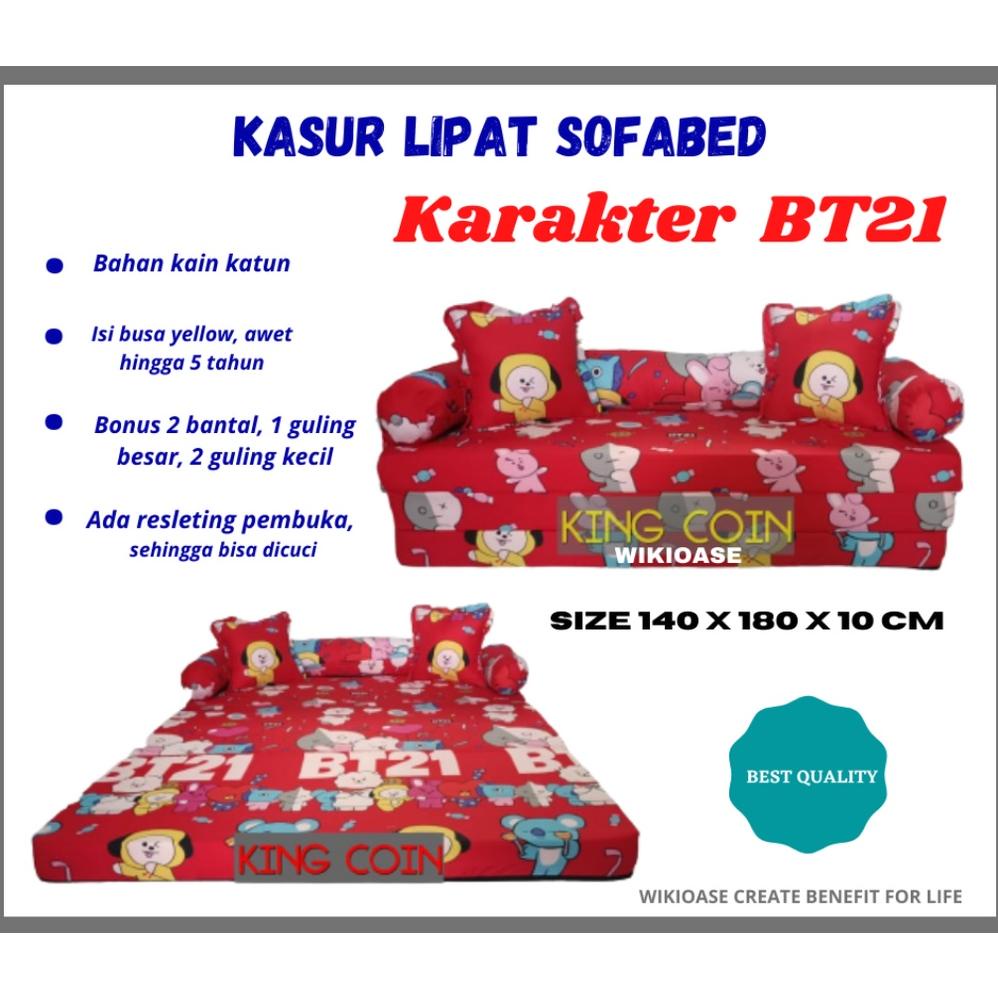 Kasur Lipat Sofa Bed Lantai Karakter Anak / Sofabed Anak