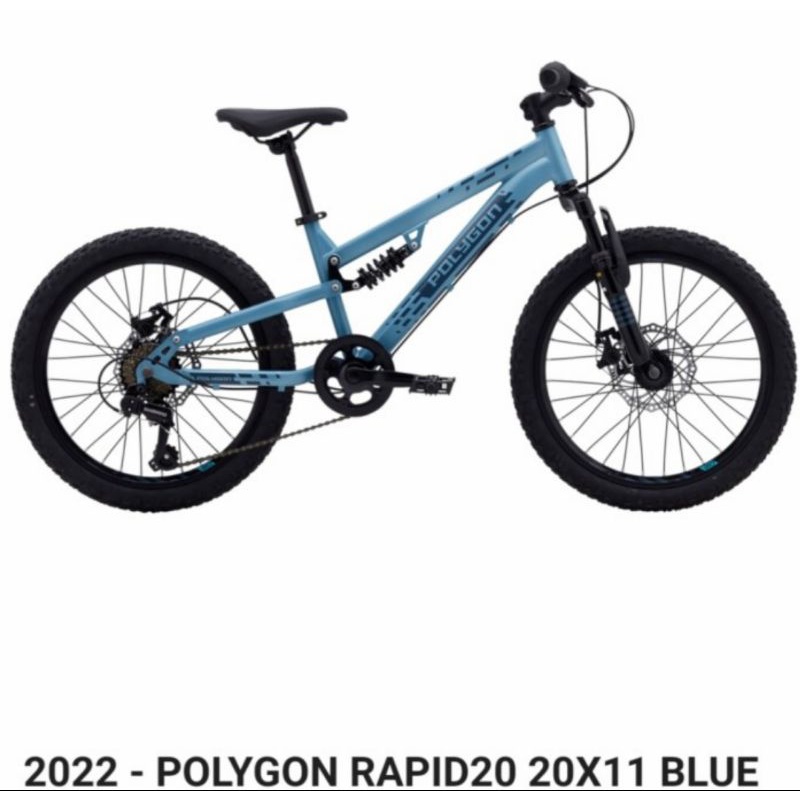 Sepeda MTB anak Polygon 20inch Rapid Blue