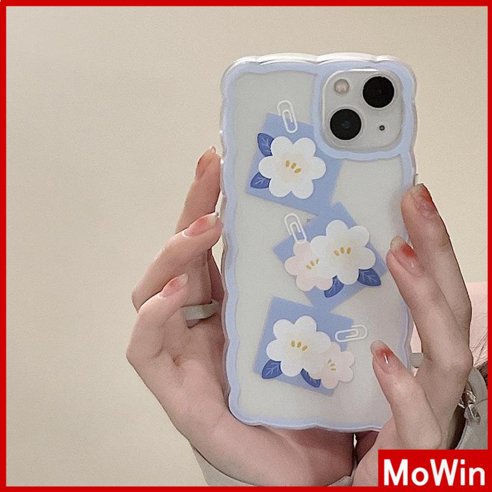 iPhone Case Silicone Soft Case Clear Case Wave Non-Slip Shockproof Camera Full Coverage Protection Flower Simple For iPhone 13 Pro Max iPhone 12 Pro Max iPhone 11 iPhone 7 Plus