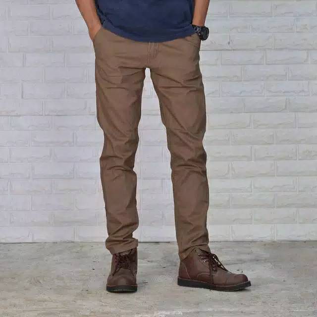 (BAYAR DI TEMPAT/COD) CELANA CHINO PRIA / CELANA CHINO PANJANG PREMIUM