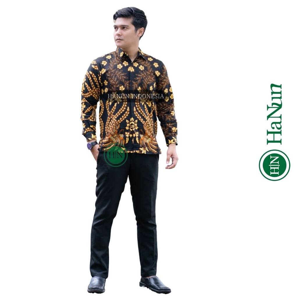 HANUN.ID Batik pria lengan panjang - baju batik pria - kemeja batik pria - batik pria- kemeja batik 