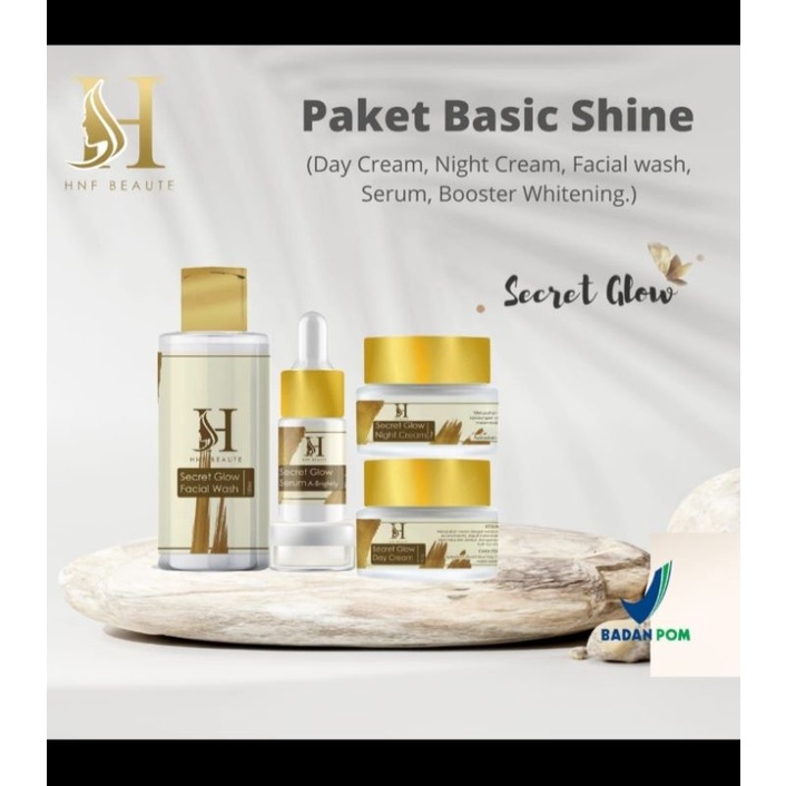 SKINCARE SECRET GLOW DNA PAKET BASIC BY HNF BEAUTE 100% ORIGINAL AMAN BERBPOM