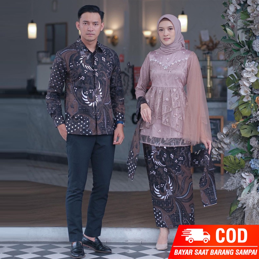 New Arrival - Batik Kebaya Couple Ranita Payet Tulle Mutiara Kombinasi Tutu Jaring | Kebaya Wisuda Modern | Kebaya Kondangan Murah | Baju Tunangan Bridesmaid 2022 | Outfit Kondangan Baju Pesta Kekinian