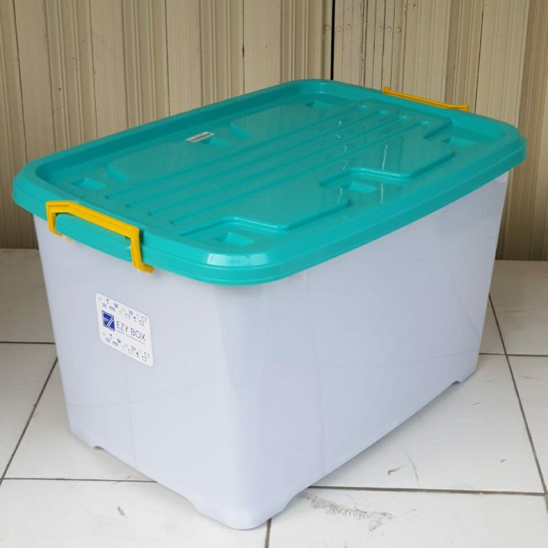 Jual Container Box Ezy Box Cb130 Container Box 130liter Ada Roda Indonesiashopee Indonesia 1155