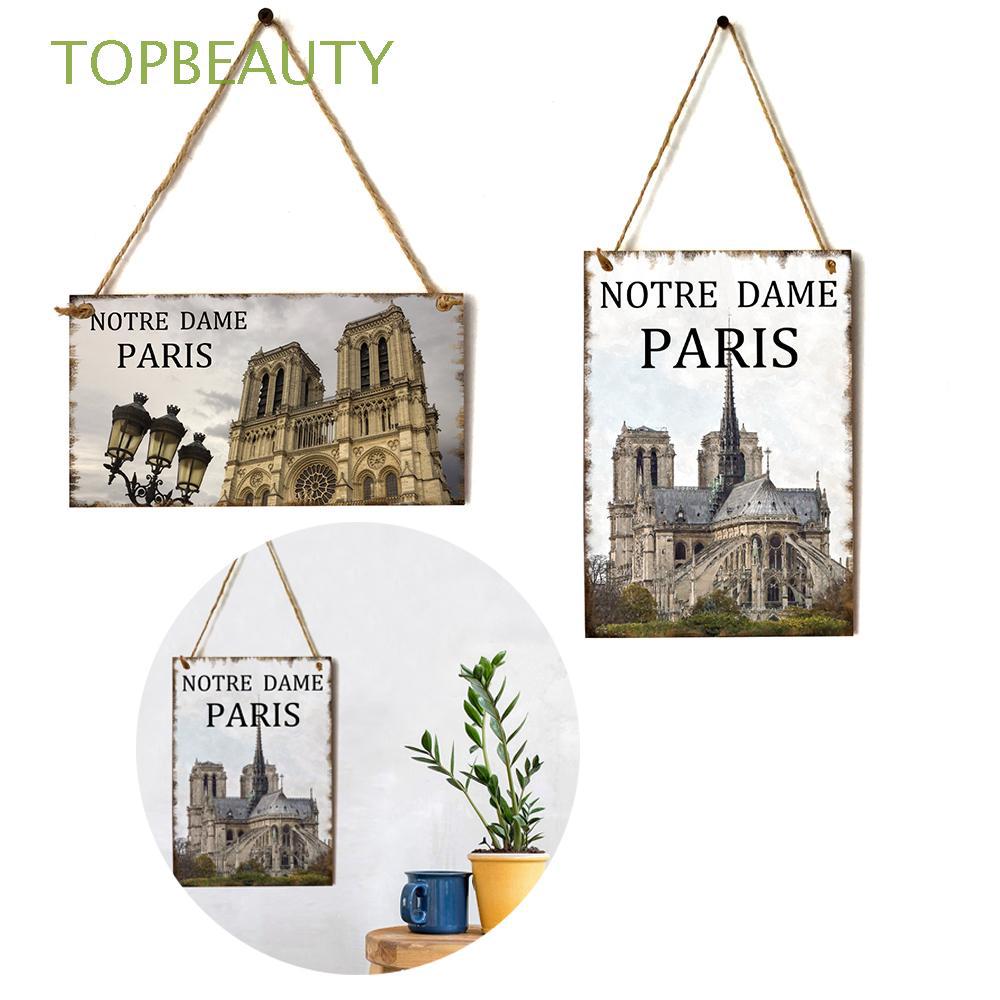 Diy Livingroom Wooden Handcraft Home Decor Notre Dame Decoration