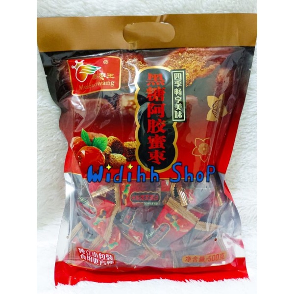 Jujube King Ejiao Honey Date 500gr / Meizaowang Hei Tang A Jiao Mi Zou 黑糖啊胶蜜枣 / 啊胶蜜红枣 / Red Dates / Kurma Brown Sugar / Kurma Madu