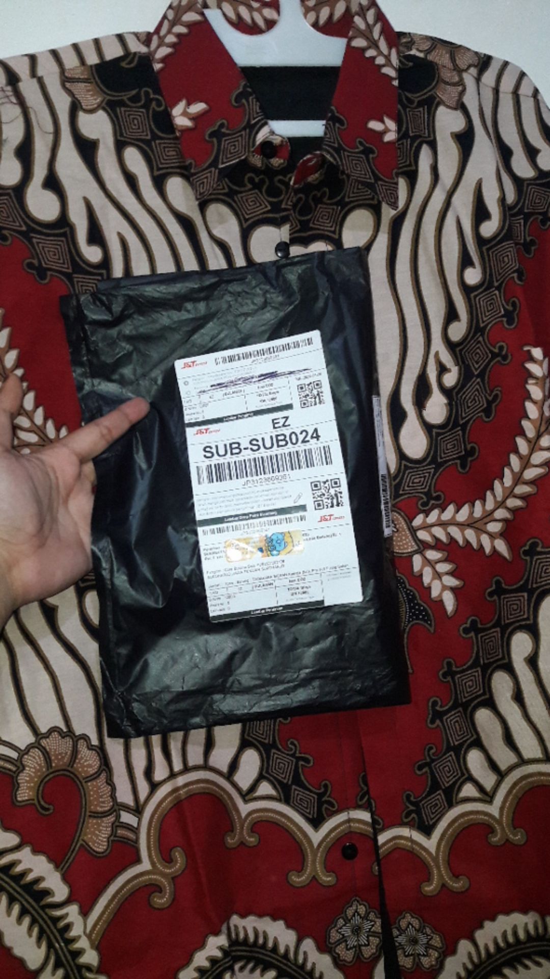 Tadakara Merah Kemeja Batik Pria Full Furing Bahan Katun Halus Baturaden