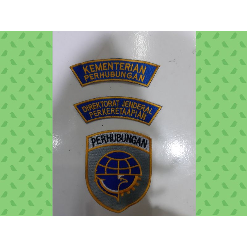 bordiran kementrian perhubungan#atribut perhubungan