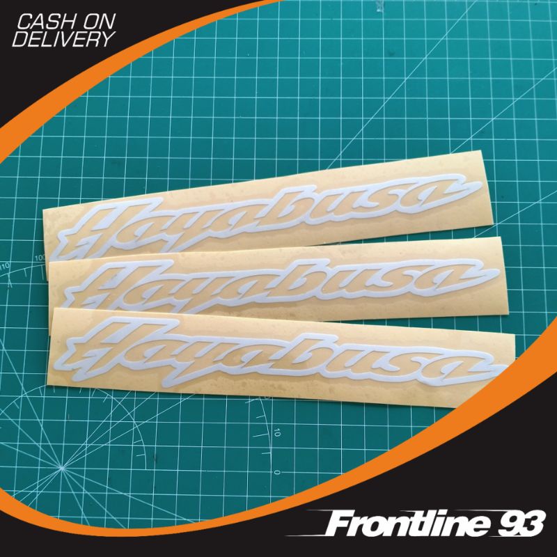 Sticker Cutting HAYABUSA - stiker Hayabusa - stiker racing - stiker motor mobil helm dll