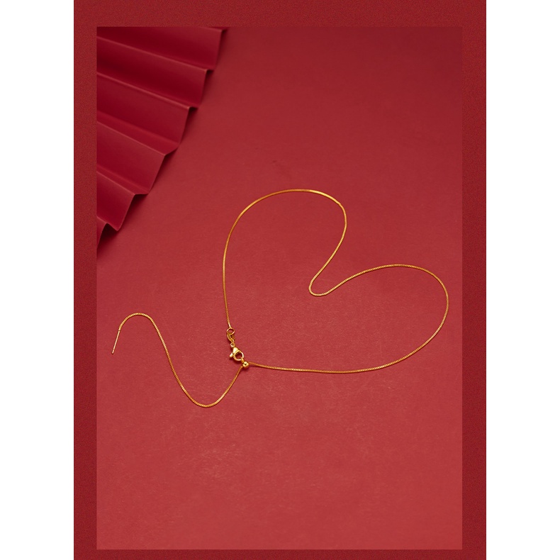 Kalung Rantai O-word Gold plated 24K Gaya Bangkok Untuk Wanita