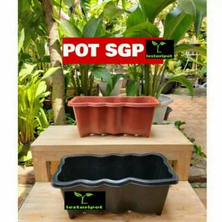  Pot  bunga panjang  SGP 05 Hitam panjang  50cm Shopee  