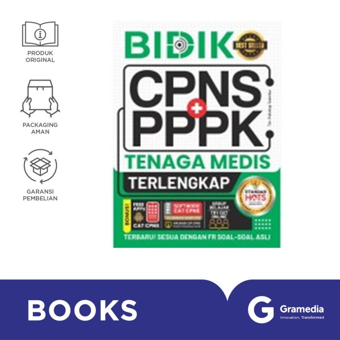 

GRATIS ONGKIR TENAGA MEDIS : BIDIK CPNS + PPPK TERLENGKAP KPL060