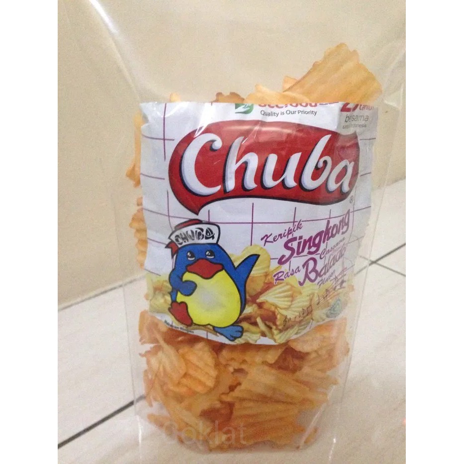 

SNACK CHIKI CHUBA CEMILAN KERIPIK SINGKONG 250GR KEJU BALADO ~ kp1271