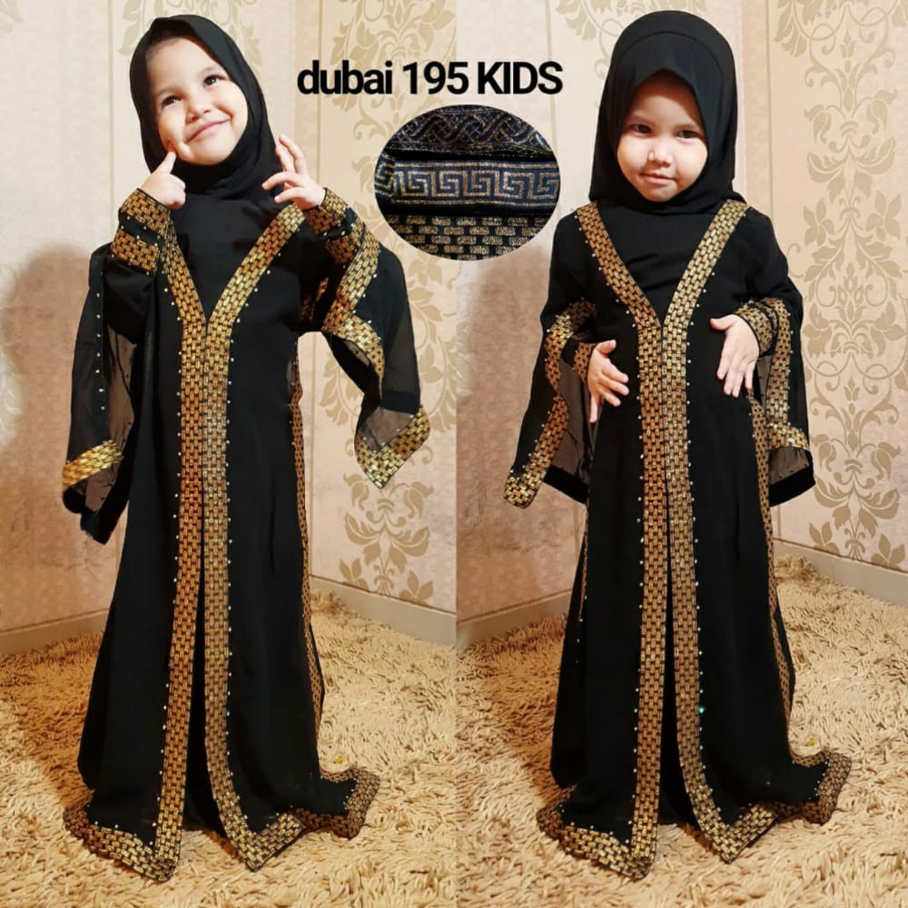 gamis anak abaya baru kombinasi kotak best seller gamis hitam abaya polos